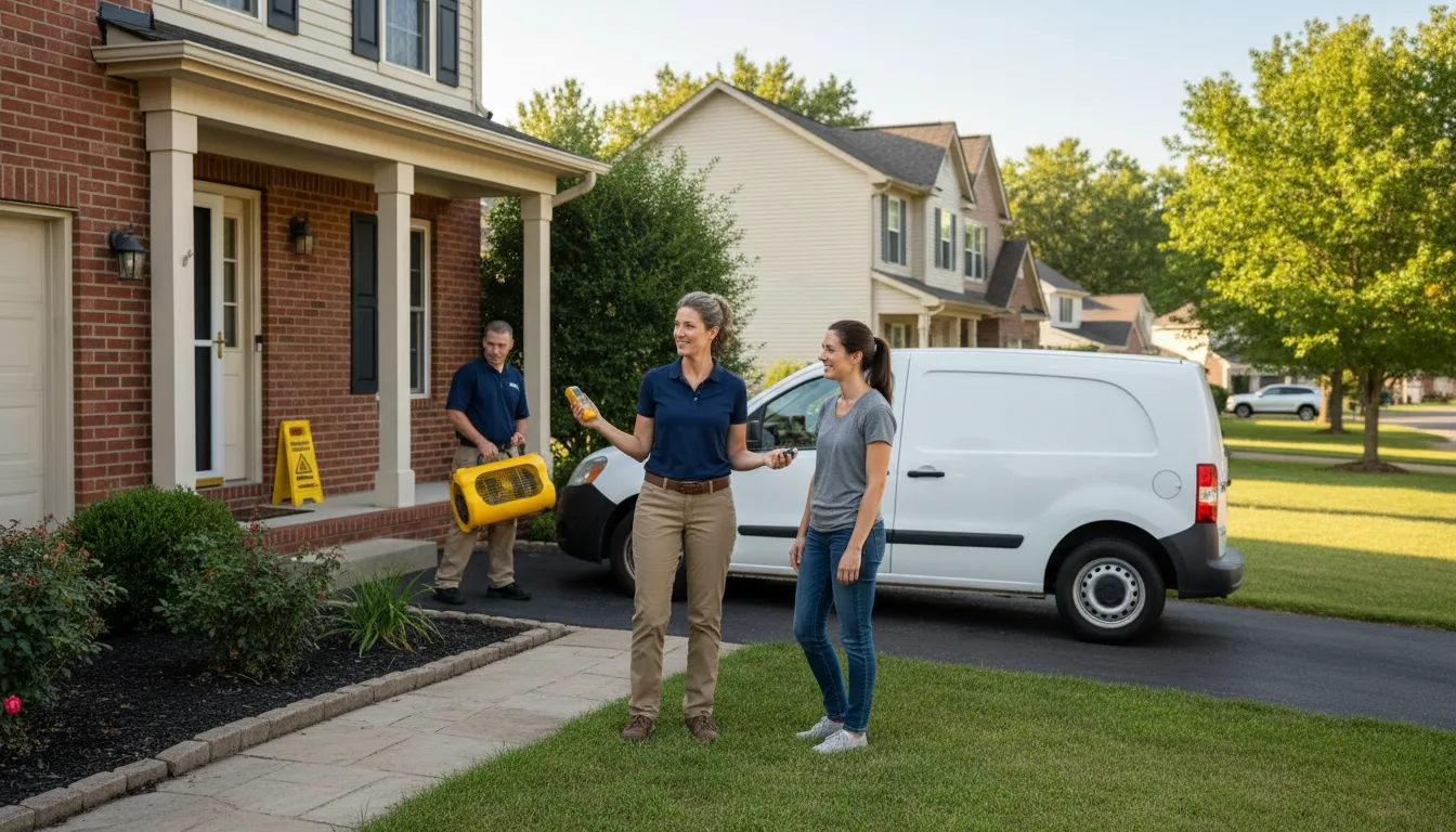 Water restoration image for Water Damage & Restoration Services in Panola, AL